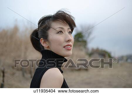 Picture - Portrait of young woman. Fotosearch
