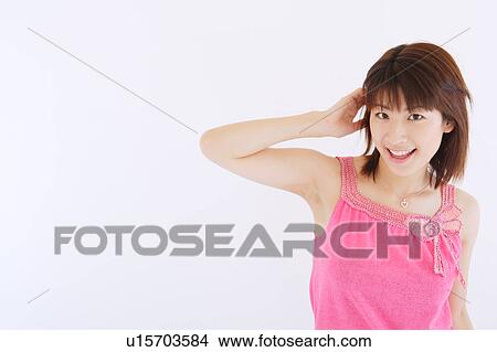 Picture - Portrait of young woman. Fotosearch