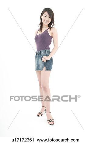 Stock Image - Portrait of young woman. Fotosearch