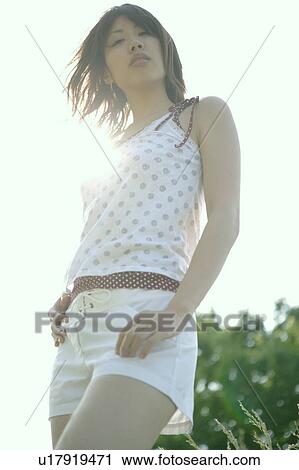 Portrait of young woman View Large Photo Image Stock Image - Portrait of young woman. Fotosearch