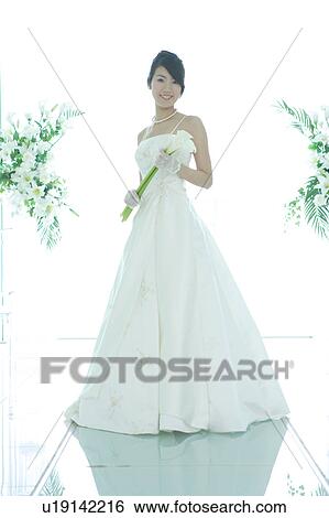 Stock Photograph - Bride standing. Fotosearch