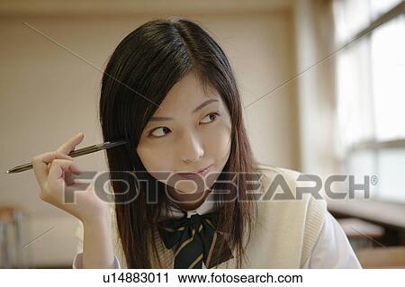 High school girl studying View Large Photo Image Stock Image - High school girl studying. Fotosearch
