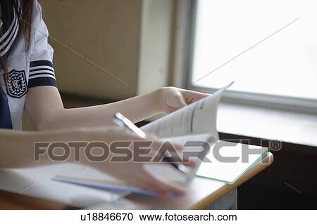 High school girl studying View Large Photo Image Stock Image - High school girl studying. Fotosearch