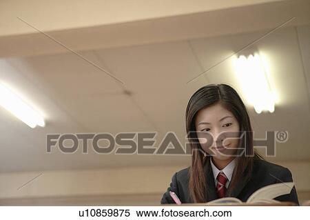 High school girl studying View Large Photo Image Stock Photography - High school girl studying. Fotosearch