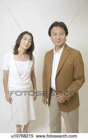 Stock Photography - Mature couple standing. Fotosearch