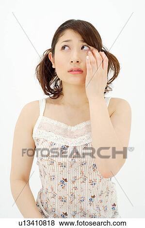 Young woman crying View Large Photo Image Stock Photo - Young woman crying. Fotosearch