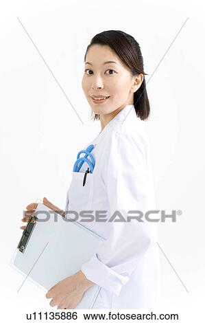 Stock Photograph - A female doctor. Fotosearch