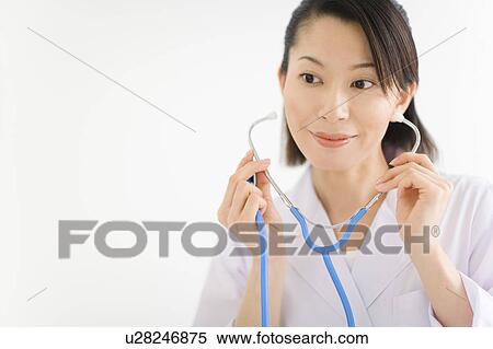 Stock Photography - A female doctor. Fotosearch