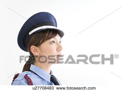 A female security guard View Large Photo Image Stock Image - A female security guard. Fotosearch