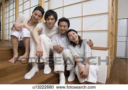 Portrait of a family with adult children View Large Photo Image Stock Image - Portrait of a family with adult children. Fotosearch