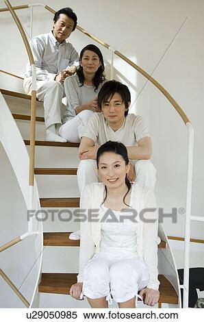 Portrait of a family with adult children View Large Photo Image Stock Photography - Portrait of a family with adult children. Fotosearch