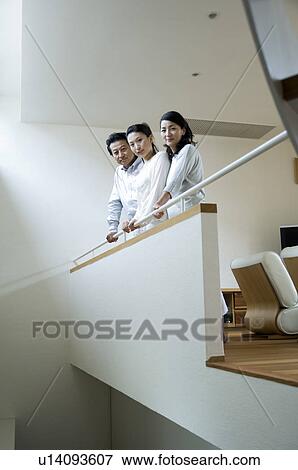 Portrait of a family with adult daughter View Large Photo Image Stock Photo - Portrait of a family with adult daughter. Fotosearch