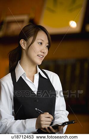 Waitress taking order View Large Photo Image Stock Image - Waitress taking order. Fotosearch