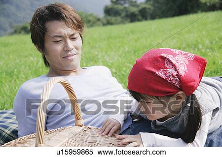 Father and daughter having picnic View Large Photo Image Stock Photography - Father and daughter having picnic. Fotosearch