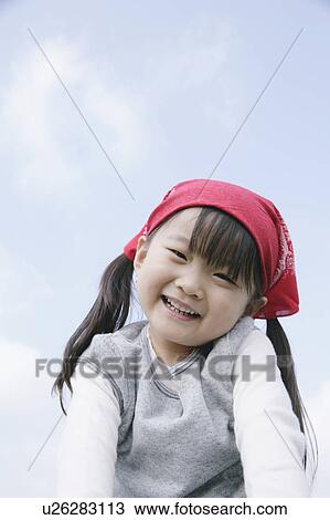 Stock Image - Girl smiling. Fotosearch