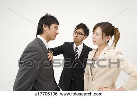 Stock Photograph - Arguing business people. Fotosearch
