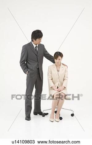 Businessman consoling his colleague View Large Photo Image Stock Image - Businessman consoling his colleague. Fotosearch