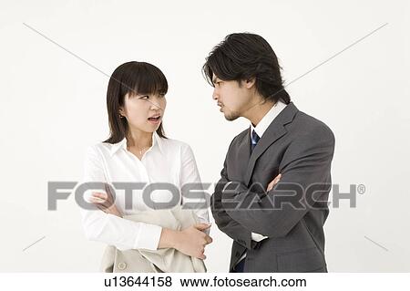Stock Photo - Two business people arguing. Fotosearch