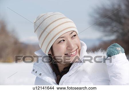 Picture - Young woman smiling. Fotosearch