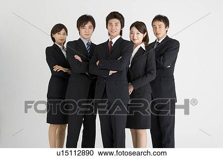 Stock Image - Group of business people. Fotosearch