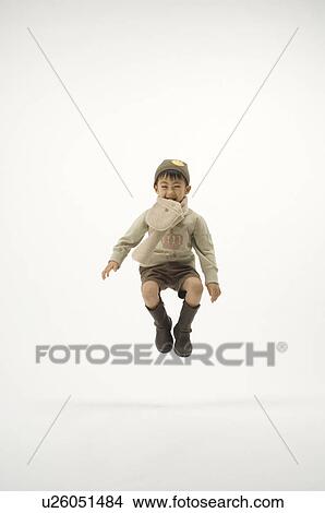Picture - Boy jumping. Fotosearch