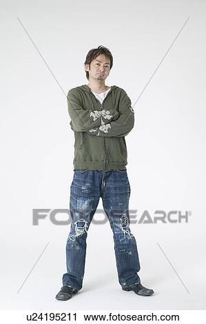Stock Image - Portrait of young man. Fotosearch