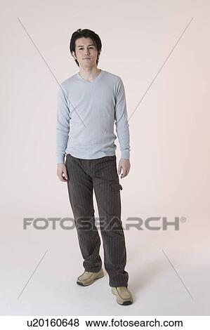 Stock Photo - Portrait of young man. Fotosearch