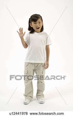 Stock Photo - Portrait of elementary age girl. Fotosearch