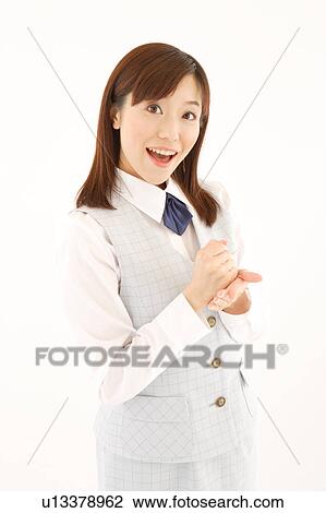 A woman in formal attire having an inspiration View Large Photo Image Stock Image - A woman in formal attire having an inspiration. Fotosearch
