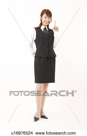 A woman with headset smiling View Large Photo Image Picture - A woman with headset smiling. Fotosearch
