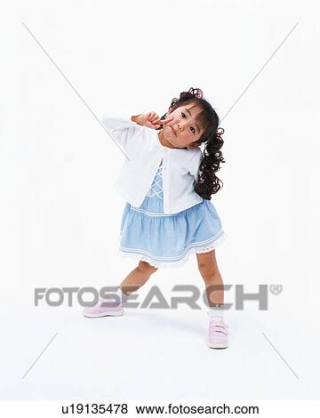 Portrait of a small cute girl View Large Photo Image Stock Photo - Portrait of a small cute girl. Fotosearch
