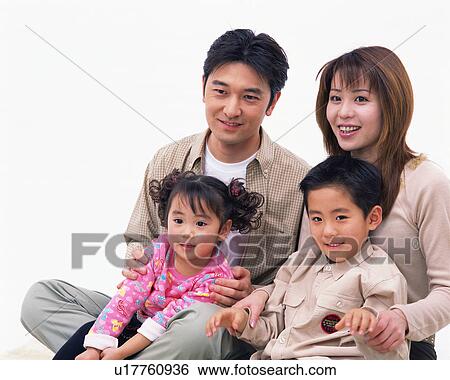 Portrait of a happy family View Large Photo Image Stock Photograph - Portrait of a happy family. Fotosearch