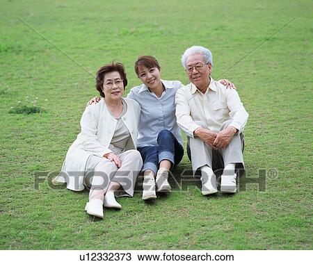 Stock Image - Portrait of a family. Fotosearch