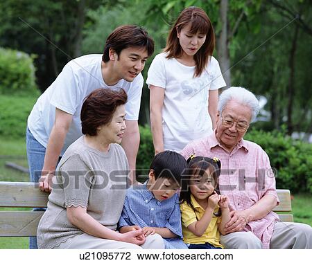 Portrait of three generational family View Large Photo Image Stock Image - Portrait of three generational family. Fotosearch