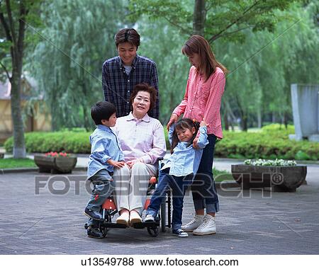 Portrait of three generational family View Large Photo Image Stock Photo - Portrait of three generational family. Fotosearch