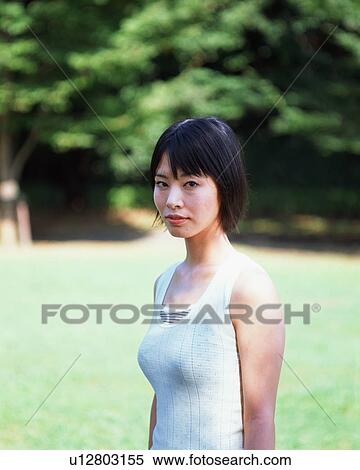 Stock Photography - Portrait of a young woman. Fotosearch