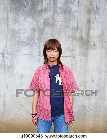 Stock Photography - Portrait of a young woman. Fotosearch