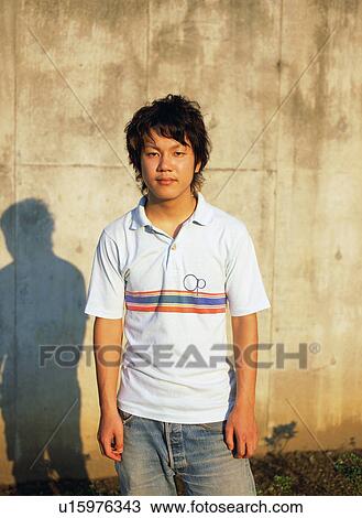 Stock Image - Portrait of a young man. Fotosearch