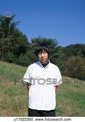 Stock Image - Portrait of a young man. Fotosearch