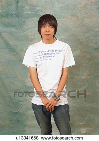 Portrait of a young man View Large Photo Image Stock Photo - Portrait of a young man. Fotosearch