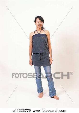 Stock Photo - Portrait of a young woman. Fotosearch