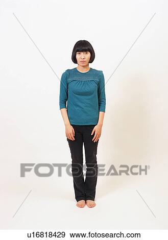 Stock Photo - Portrait of a young woman. Fotosearch