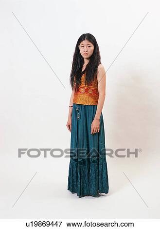 Stock Photo - Portrait of a young woman. Fotosearch