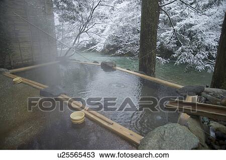Stock Image - Hot springs, Yamanaka, Ishikawa, Japan. Fotosearch