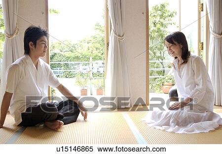 Stock Photography - Two people talking. Fotosearch