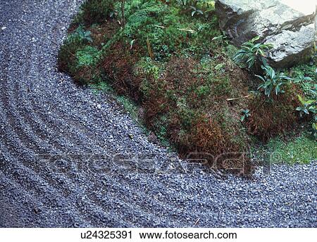 Japanese dry garden View Large Photo Image Stock Image - Japanese dry garden. Fotosearch