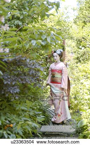 Portrait of a Geisha Woman View Large Photo Image Picture - Portrait of a Geisha Woman. Fotosearch