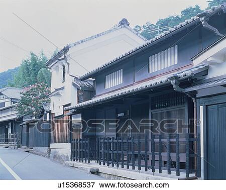 Traditional houses in Kyoto View Large Photo Image Stock Photo - Traditional houses in Kyoto. Fotosearch