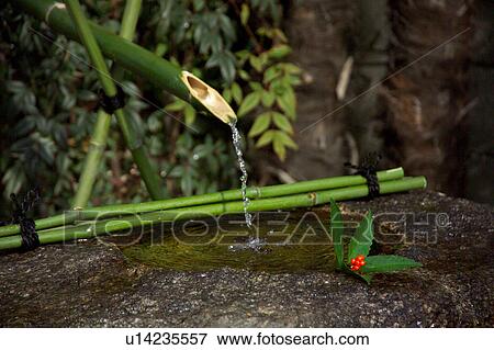 Stock Photo - Water basin in a garden. Fotosearch