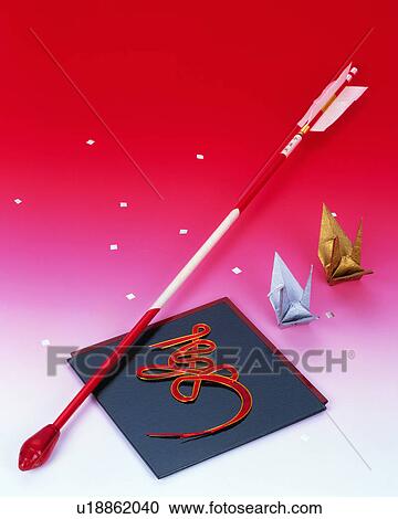 Arrow and origami cranes View Large Photo Image Stock Image - Arrow and origami cranes. Fotosearch